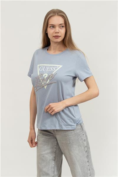Guess Kadın Bisiklet Yaka T-Shirt