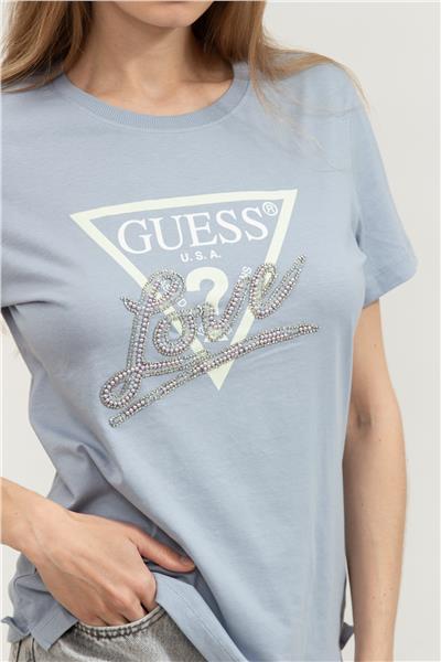 Guess Kadın Bisiklet Yaka T-Shirt