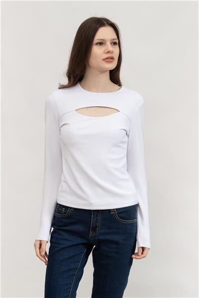 Guess Kadın Bisiklet Yaka T-Shirt