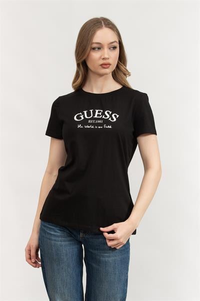 Guess Kadın Bisiklet Yaka T-Shirt