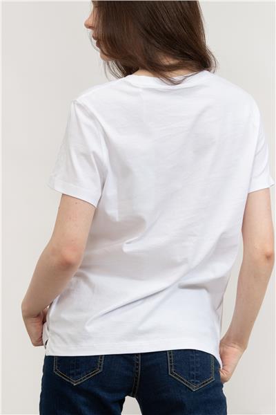 Guess Kadın Bisiklet Yaka T-Shirt
