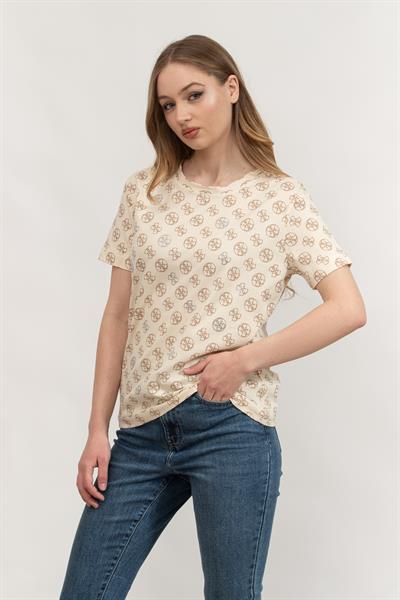 Guess Kadın Bisiklet Yaka T-Shirt