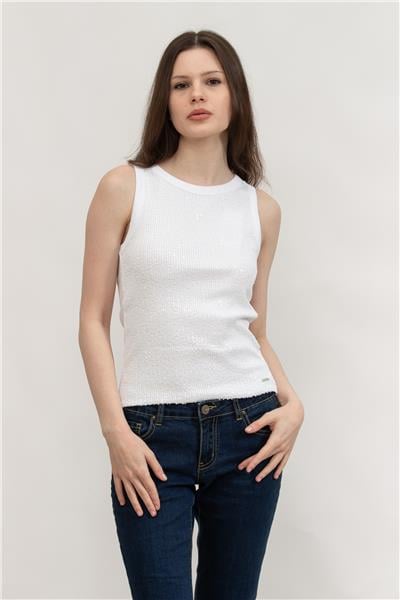 Guess Kadın Bisiklet Yaka T-Shirt