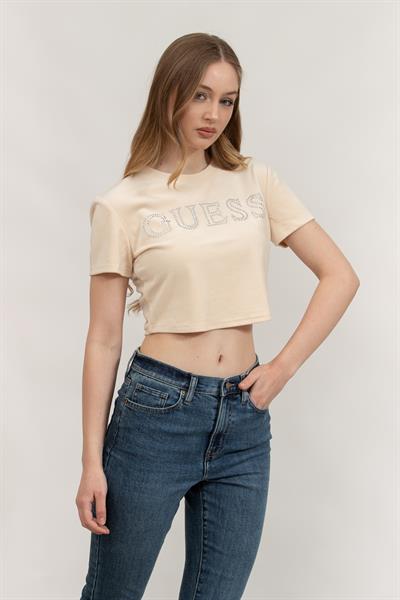 Guess Kadın Bisiklet Yaka T-Shirt