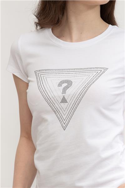 Guess Kadın Bisiklet Yaka T-Shirt