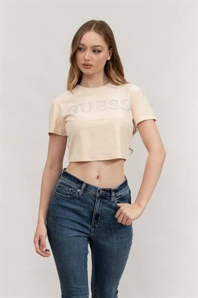 Guess Kadın Bisiklet Yaka T-Shirt
