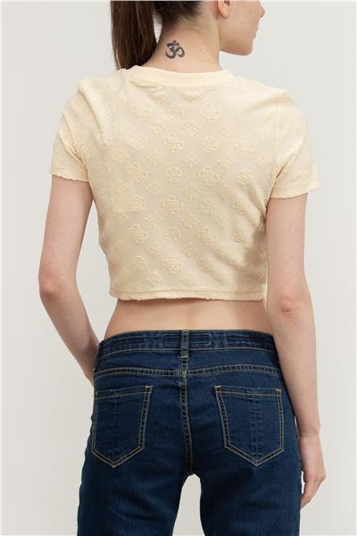 Guess Kadın Bisiklet Yaka T-Shirt