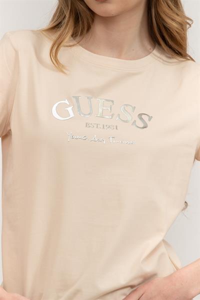 Guess Kadın Bisiklet Yaka T-Shirt