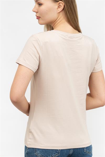 Guess Kadın Bisiklet Yaka T-Shirt