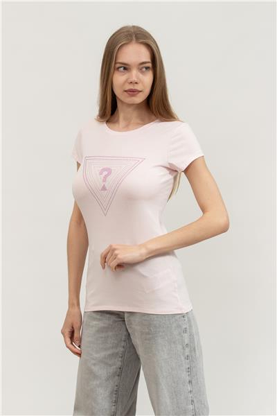 Guess Kadın Bisiklet Yaka T-Shirt