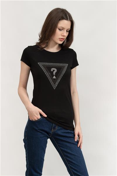 Guess Kadın Bisiklet Yaka T-Shirt