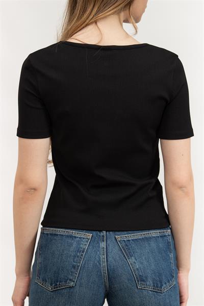 Guess Kadın Bisiklet Yaka T-Shirt