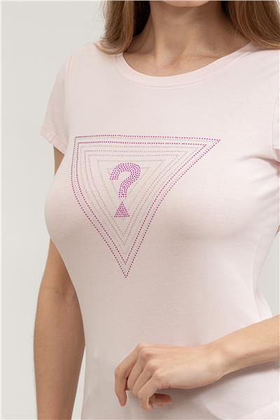 Guess Kadın Bisiklet Yaka T-Shirt