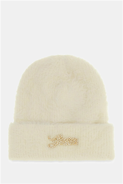 Guess Knitted Kadın Bere Beyaz