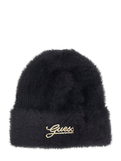 Guess Knitted Kadın Bere Siyah