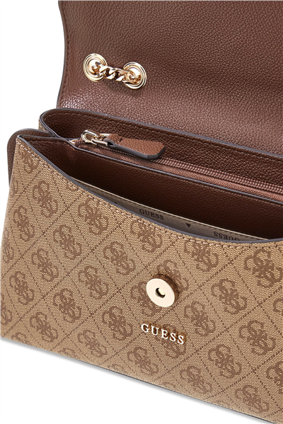 Guess Lindsey Kadın Omuz Çantası Kahverengi