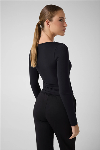 Guess Lotus Kadın Aktif Top Siyah