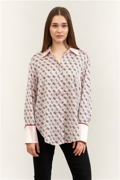 Guess Ls Alexandra Kadın Slim Fit Gömlek