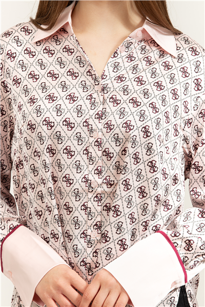 Guess Ls Alexandra Kadın Slim Fit Gömlek