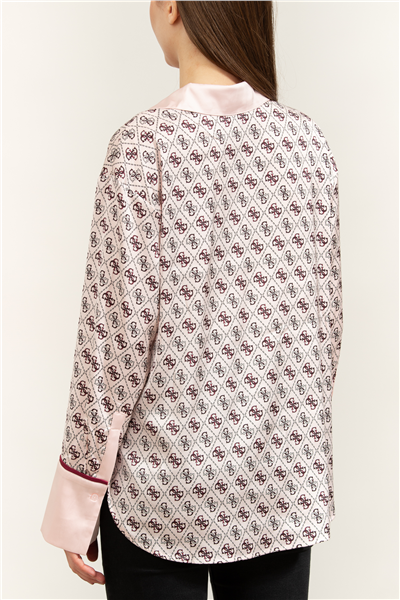 Guess Ls Alexandra Kadın Slim Fit Gömlek