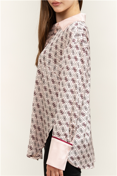 Guess Ls Alexandra Kadın Slim Fit Gömlek