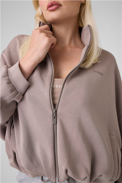 Guess Lyra Kadın Aktif Modal Karışımlı Fermuarlı Sweatshirt