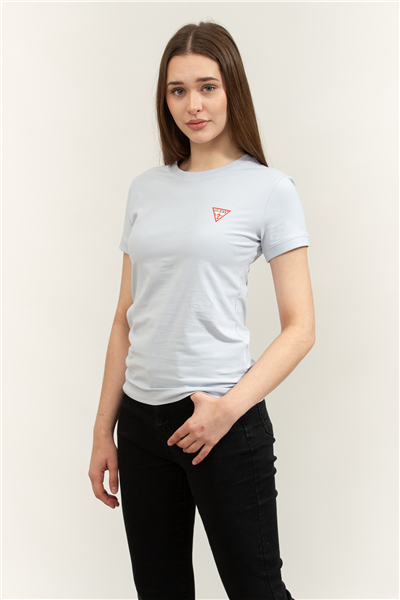 Guess Mini Triangle Kadın Slim Fit T-Shirt