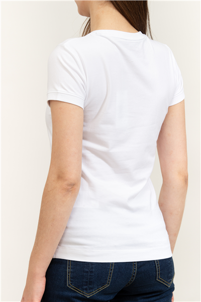 Guess Mini Triangle Kadın Slim Fit T-Shirt