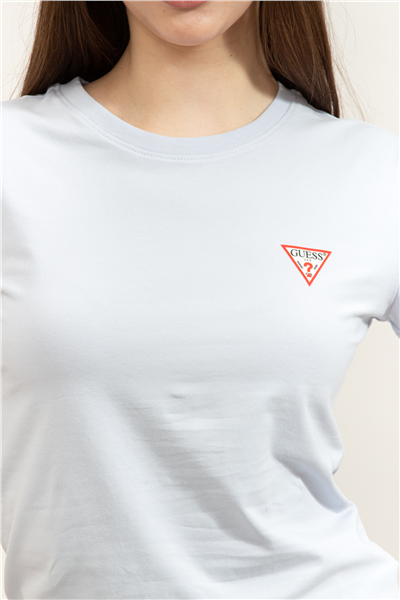 Guess Mini Triangle Kadın Slim Fit T-Shirt