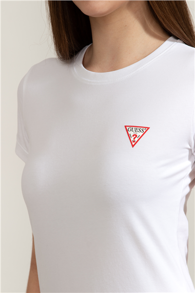 Guess Mini Triangle Kadın Slim Fit T-Shirt