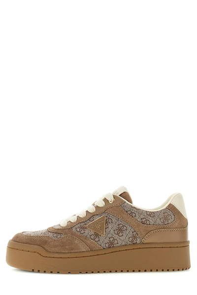 Guess Miram Kadın Deri Karışımlı Sneaker Kahverengi