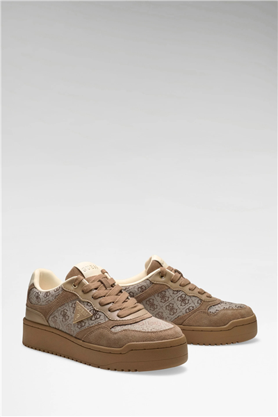 Guess Miram Kadın Deri Karışımlı Sneaker Kahverengi