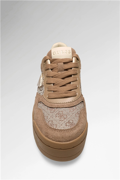 Guess Miram Kadın Deri Karışımlı Sneaker Kahverengi
