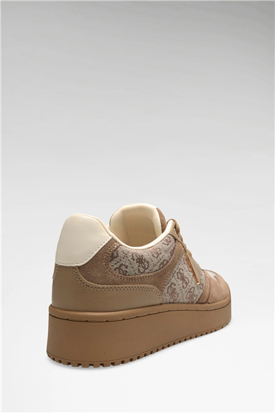 Guess Miram Kadın Deri Karışımlı Sneaker Kahverengi