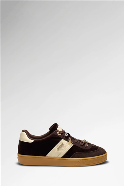 Guess Naoki Kadın Deri Karışımlı Sneaker Kahverengi