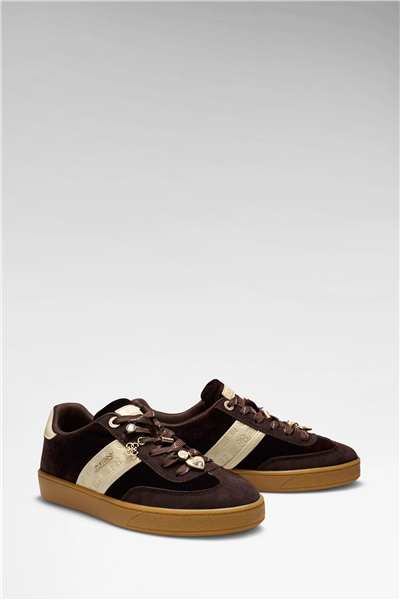 Guess Naoki Kadın Deri Karışımlı Sneaker Kahverengi