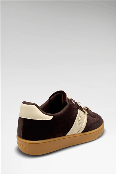 Guess Naoki Kadın Deri Karışımlı Sneaker Kahverengi
