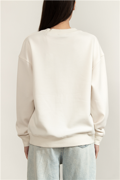 Guess Nat Kadın Aktif Scuba Bisiklet Yaka Sweatshirt