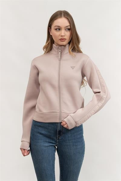 Guess New Allie Scuba Kadın Fermuarlı Sweatshirt