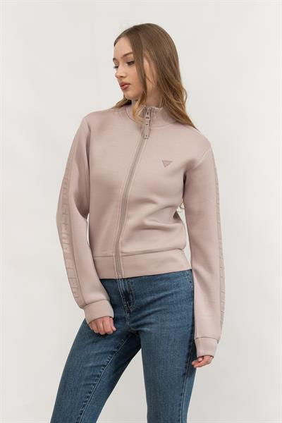 Guess New Allie Scuba Kadın Fermuarlı Sweatshirt