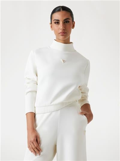 Guess Olympe Kadın Aktif Modal Karışımlı Scuba Bisiklet Yaka Sweatshirt