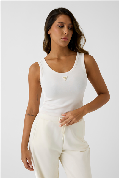 Guess Olympe Kadın Aktif Modal Karışımlı Top Krem