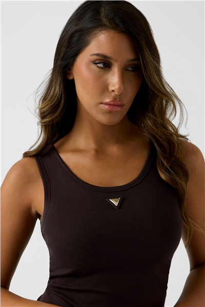 Guess Olympe Kadın Aktif Modal Karışımlı Top Kahverengi