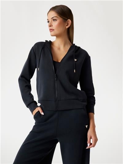 Guess Olympe Kadın Aktif Modal Karışımlı Scuba Kapüşonlu Sweatshirt