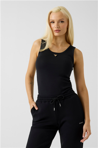 Guess Olympe Kadın Aktif Modal Karışımlı Top Siyah