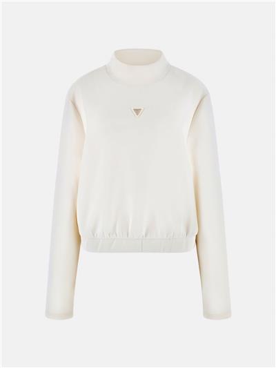 Guess Olympe Kadın Aktif Modal Karışımlı Scuba Bisiklet Yaka Sweatshirt