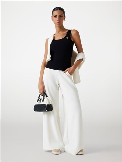 Guess Olympe Kadın Aktif Palazzo Fit Modal Karışımlı Scuba Eşofman Altı