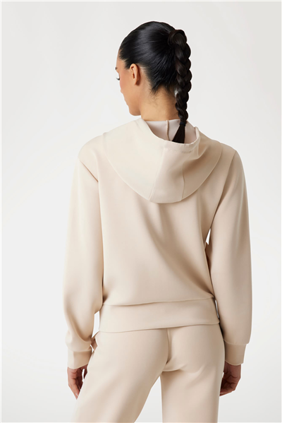 Guess Olympe Kadın Aktif Scuba Kapüşonlu Sweatshirt Kahverengi