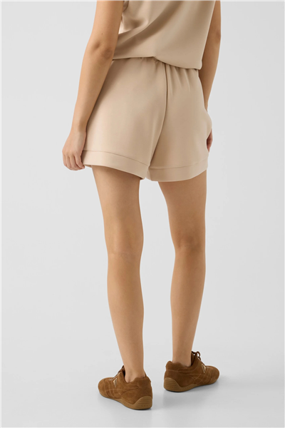 Guess Olympe Kadın Aktif Scuba Modal Karışımlı Regular Fit Şort Kahverengi