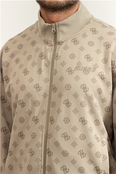 Guess Ovidio Erkek Aktif Fermuarlı Sweatshirt